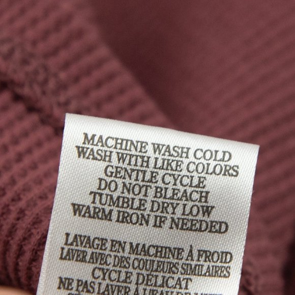 Altar'd State Shirt Thermal Shirt Top Long Sleeve Wine Burgandy Size Small New - Picture 5 of 6